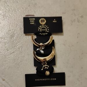 New!Ponytail Ties Charm Cuff Set Boho Y2K Country Chic Retro Vintage Inspired